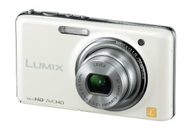 【中古】(非常に良い)パナソニック デジタルカメラ LUMIX FX77 リリーホワイト DMC-FX77-W