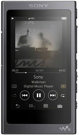 【中古】(非常に良い)ソニー SONY ウォークマン Aシリーズ 16GB NW-A45 : Bluetooth/microSD/ハイレゾ対応 最大39時間連続再生 2017年モデル グレイッシュブラック NW