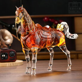 【新登場】 干支ボトル 馬 置物 ガラス ウイスキーボトル 干支の置物 午年 置物 2026 縁起物 焼酎・日本酒・梅酒・果実酒対応 手作り おしゃれ プレゼント 父の日 誕生日 退職祝い バレンタイン 新築祝い 出産祝い 昇進祝い 卒業祝い 贈り物 1000ml