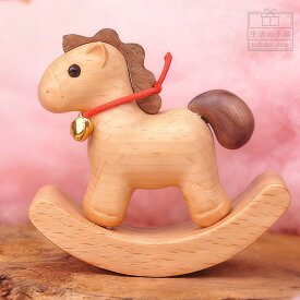 【新登場★先着10名様20％OFF】 馬 置物 かわいい 木製 馬の置物 ゆらゆら木馬 置物 干支の置物 干支 置物 馬 うま 2026 福だるま 馬雑貨 正月飾り 部屋飾り 玄関飾り 縁起物 運気アップ お守り 風水グッズ プレゼント ギフト 贈り物