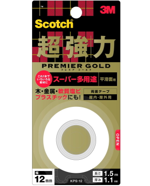 スコッチ プレミアゴールド 新品 初回限定 ３M スリーエム １２mm×１．５ｍ 超強力両面テープスーパー多用途 ＫＰＳ－１２