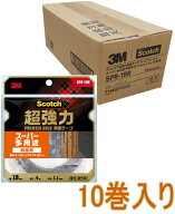3M 超強力両面テープ プレミアゴールド スーパー多用途 粗面用 幅19mm×長さ4m SPR-19R 小箱10巻入り