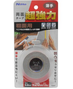 ニトムズ 超強力両面テープ 粗面用 薄手 幅20mm×長さ1.5m T4601