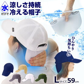 クーポン利用で￥3648／炎天下も 涼しい ! 本格的な 熱中症対策 帽子 冷える帽子 クールビット coolbit W メッシュ キャップ L 父の日 プレゼント 実用的 ギフト 暑さ対策 農作業 旅行 ウォーキング ゴルフ メンズ 熱中症対策グッズ 日焼け防止 首 日よけ 冷却 グッズ 70代