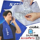 条件付き送料無料 氷で猛暑対策 高吸水繊維パット内蔵の氷が入れられるポケット付きひんやりタオル!【クールビットロングタオル・ICEin・アイスイン】熱中対策,に...