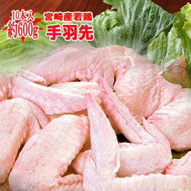◆たっぷり◆宮崎産“手羽先”10本約600g■(冷蔵) 若鶏　手羽先