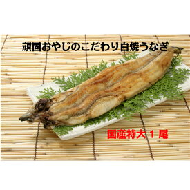頑固おやじの白焼きうなぎ　特大1尾　愛知県産　わさび醤油で食す　お鍋にも　＜　鰻　丑の日　土用の丑の日　＞