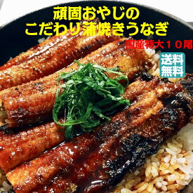 頑固おやじの蒲焼きうなぎ　特大10尾　愛知県産　うな重　うな丼　う巻　クール便　＜　鰻　丑の日　土用の丑の日　＞