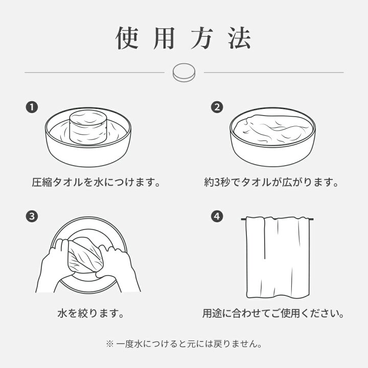楽天市場】即納 バスタオル 圧縮バスタオル 個包装 小林薬品 圧縮 