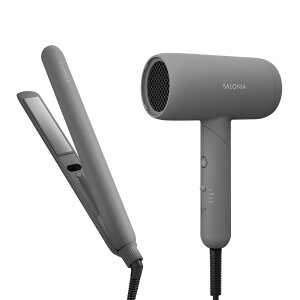 《SALONIA公式店》楽天1位【SALONIA サロニア スムースシャイン ヘアアイロン ストレート 24mm カール 32mm】コテ shb sms shsm◆30日間全額返金保証◆ 新生活 rec プレゼント ギフト 痛まない ヘアアイ