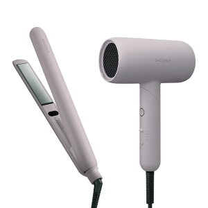 《SALONIA公式店》楽天1位【SALONIA サロニア スムースシャイン ヘアアイロン ストレート 24mm カール 32mm】コテ shb sms shsm◆30日間全額返金保証◆ 新生活 rec プレゼント ギフト 痛まない ヘアアイ