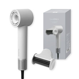 【 SALONIA スムースシャイン スマート ドライヤー 】大風圧 大風量 速乾 プロ 3WAY アタッチメント まとまり ツヤ ブロー 寝癖 アホ毛 ボリュームアップ　クリスマスプレゼント 女性