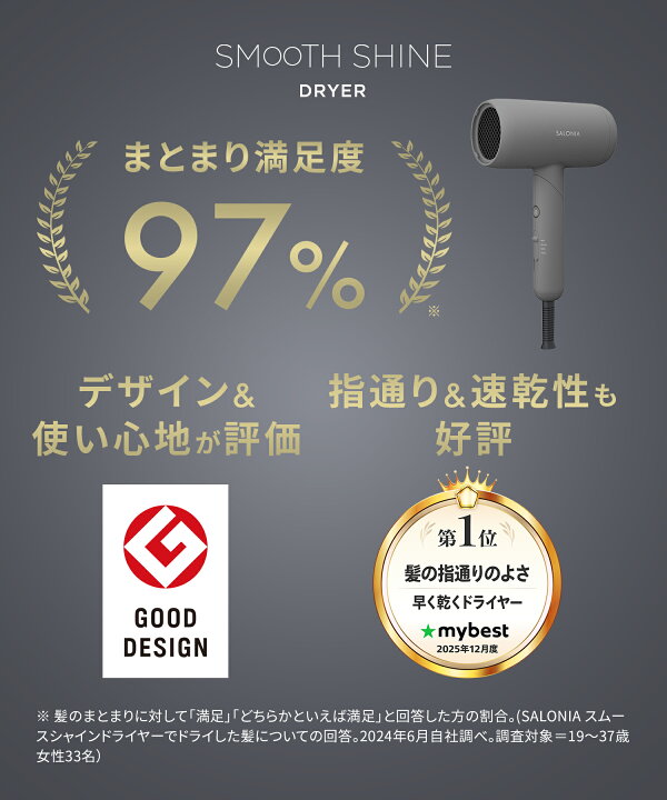 楽天市場】【SALONIA サロニア スムースシャイン ドライヤー】送料無料 