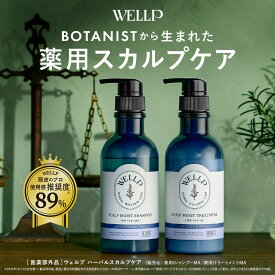 薬用 シャンプー スカルプシャンプー フケ かゆみ【 WELLP ウェルプ スカルプケア [ 医薬部外品 ]送料無料 BOTANIST ボタニスト から登場 2025 プレゼント ギフト