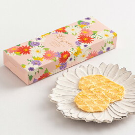 レスポワール L6BN　お菓子 焼き菓子 洋菓子 ギフト プチギフト 贈り物 手土産 神戸風月堂 御中元 お歳暮 お年賀 引き出物 母の日 敬老の日 お祝い お供え お見舞い 個包装 500円 クッキー バタークッキー 花柄 フラワーモチーフ 可愛い かわいい オシャレ