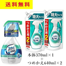 ファブリーズ　W除菌　本体 ＋ 詰替え×2　大容量　3D浸透　強力消臭　除菌　P&G お得セット　送料無料