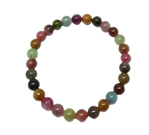 AA +マルチカラートルマリン6.5mmブレスレット【15cm 16.5cm 18cm】【10月 誕生石】電気石 歓喜 幸運 希望 友情 集中力 ヒーリング 癒し 天然石 数珠 アクセサリー ジュエリー パワーストーン メン