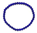 高級AA ラピスラズリ 4mm ブレスレット【15cm 16.5cm 18cm 20cm】【12月 誕生石】瑠璃 天然石 数珠 念珠 繁栄 成功 知…