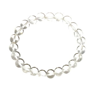 A 天然の面白さを満喫できる8mm水晶ブレスレット【16.5cm 18cm 20cm】浄化 健康 リズム ギフト 数珠 念珠 天然石 パワーストーン レディース メンズ ジュエリー アクセサリー