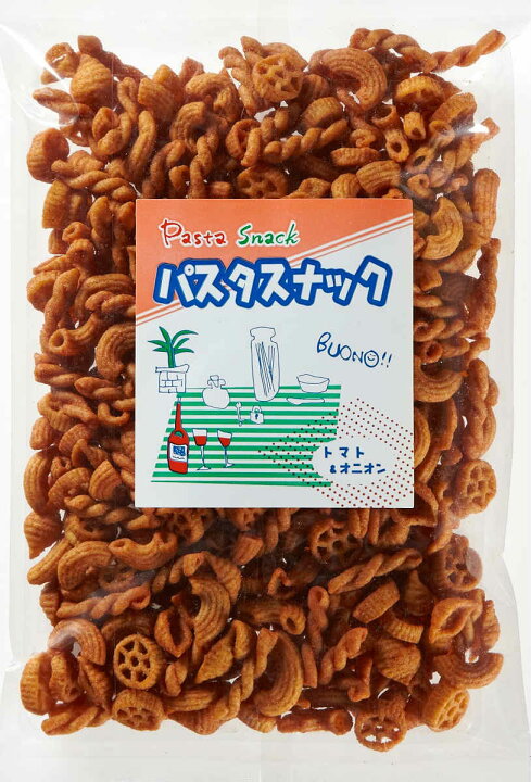 楽天市場 お徳用 自家製フライドパスタ パスタスナック トマト オニオン 5g ヨコノ食品 神戸いもや 楽天市場店