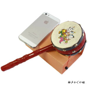 【中】可愛いキッズの玩具のでんでん太鼓 子供用 ドラム音楽 ドラゴン印刷 赤ちゃんおもちゃ