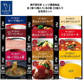 レトルト食品 詰め合わせ ハンバーグ カレー シチュー スープ カレーうどんの素 つゆ セット 自宅用 【送料無料 沖縄を除く のし 包装不可 簡易梱包】 神戸開花亭 レトルト 常温 惣菜 おかず 温めるだけ 仕送り 常温保存 福袋 レンジ対応 湯煎