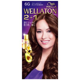 【医薬部外品】プロクター・アンド・ギャンブル・ジャパン株式会社(P&G)　WELLATON　2＋1(ウエラトーン　ツープラスワン)　クリームタイプ　6G(やや明るい暖かみのある栗色) 1セット【RCP】【北海道・沖縄は別途送料必要】