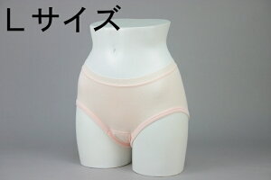 【メーカー直送品(代引き不可)】株式会社イツミ 女性用失禁パンツ、尿漏れパンツ(尿漏れ中度対応) Lサイズ ピーチ色 3枚組【K-003】<日本製>【RCP】