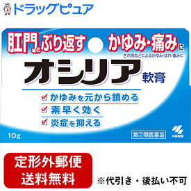 【第(2)類医薬品】【定形外郵便で送料無料】【J】小林製薬株式会社オシリア 10g【RCP】