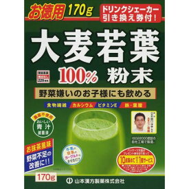 【本日楽天ポイント5倍相当】山本漢方製薬株式会社　大麦若葉粉末100％170g【RCP】【■■】【北海道・沖縄は別途送料必要】