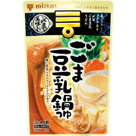 株式会社ミツカン　〆まで美味しい　ごま豆乳鍋つゆ ストレート 750g×24袋セット【RCP】【北海道・沖縄は別途送料必要】