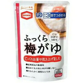 亀田製菓株式会社ふっくら梅がゆ 200g入×24個セット＜【区分3】舌でつぶせる＞【RCP】【北海道・沖縄は別途送料必要】（発送まで7～14日程です・ご注文後のキャンセルは出来ません）