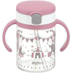 【本日楽天ポイント5倍相当】【送料無料】株式会社リッチェル アクリア おでかけストローマグR 200 ピンク サーカス 1個<ガラスのような透明感 ストロータイプ>【■■】