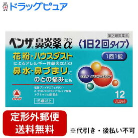 【第(2)類医薬品】【本日楽天ポイント5倍相当】【定形外郵便で送料無料でお届け】アリナミン製薬株式会社ベンザ鼻炎薬α（12カプレット）【TK180】【TKG】【濫用】【濫小】【6日分】