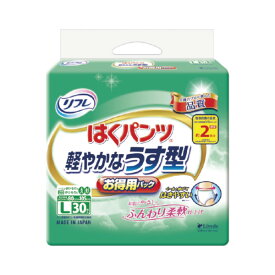 【本日楽天ポイント5倍相当】【送料無料】株式会社リブドゥコーポレーション リフレ はくパンツ 軽やかなうす型 Lサイズ 30枚【RCP】【△】