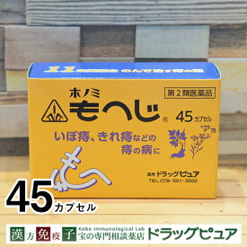 【第2類医薬品】【☆】【あす楽12時まで】【送料無料】剤盛堂薬品　ホノミ漢方薬　ホノミもへじ　45カプセル　【痔　内服】【痔　ジ　ヂ　漢方】【CPT】