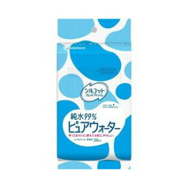ユニチャームシルコット ウェットティッシュ 外出用 ピュアウォーター ( 28枚入 )【RCP】【北海道・沖縄は別途送料必要】【CPT】