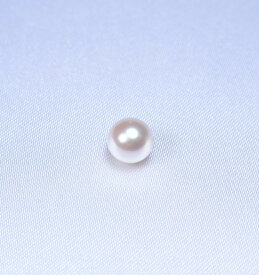 日本産アコヤ真珠ルース（7-7.5ミリ）-片穴‐　(あこや真珠ルース、アコヤ真珠ルース、手芸用ルース、パールルース、ルース、パール、真珠ルース)