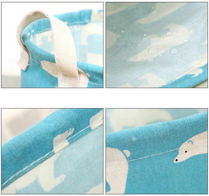 楽天市場 送料無料 ランドリーバスケット ラウンドバスケット 洗濯かご ランドリーボックス ダストボックス インテリア雑貨 円形 サークル イラスト アニマル 動物 収納 洗濯物 ゴミ箱 折りたたみ 簡単 便利 片付け 家事 かわいい キュート インテリア キッチ Dolcissimo