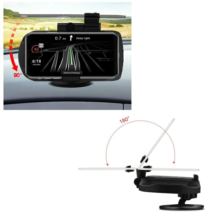 楽天市場 送料無料 車用ワイヤレス充電器 ワイヤレスチャージャー 車用スマホホルダー スマホスタンド カーグッズ カーアクセサリー ヘッドアップディスプレイ 後付け 10w 角度調節 アップル Iphone アンドロイド Dolcissimo