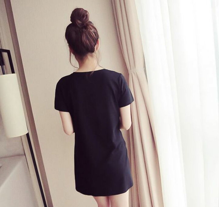 楽天市場 送料無料 ミニワンピース Tシャツワンピース 半袖 レディース トップス ショート丈 丈短め チュニック風 Aライン ロングtシャツ ロンt 丸首 ラウンドネック クルーネック プリント カラフル ボーダー 縦ライン タイト スリム カジュアル おしゃれ Dolcissimo