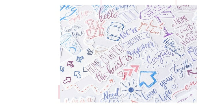 楽天市場 送料無料 シール ステッカー 写真 吹き出し 文字 デコレーション スクラップブッキング 素材 おしゃれ かわいい Dolcissimo