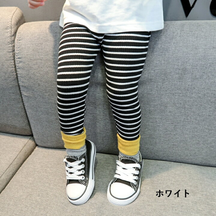 中古】 130cm 子供服 スパッツ ボーダーレギンス ボトムス パンツ 女の子 en-dining.co.jp