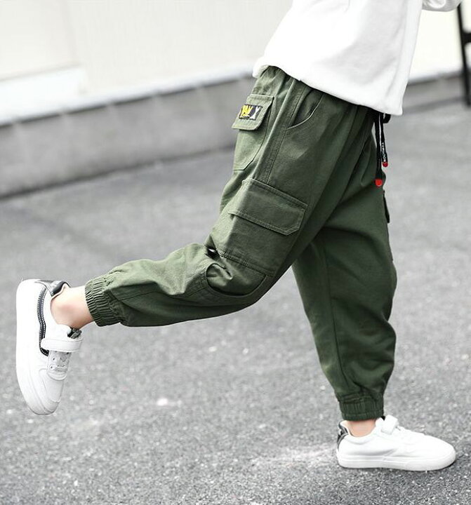 楽天市場 送料無料 ロングパンツ 長ズボン カーゴパンツ キッズ用 子供服 男の子 プリント ウエストゴム ポケット おしゃれ カジュアル おでかけ Dolcissimo