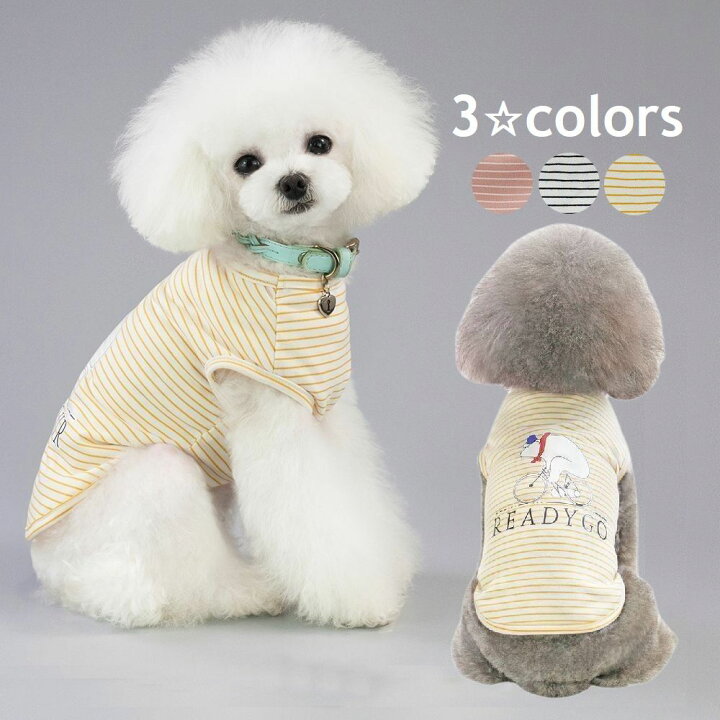 楽天市場 送料無料 ペット服 Tシャツ 犬 猫 小型犬 ペットウエア ボーダー イラスト しろくま お散歩 お出掛け ペット用品 ドッグ キャット 春 夏 Dolcissimo