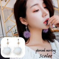 楽天市場】ぽんぽん ピアスの通販 