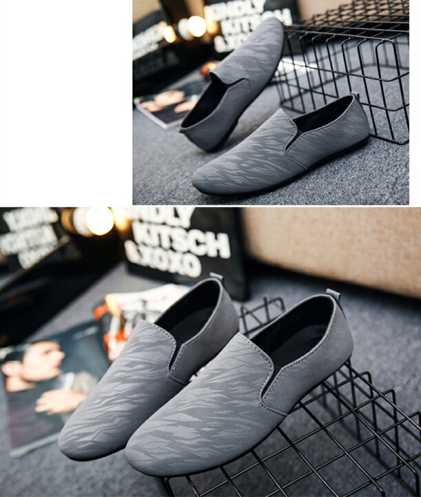 楽天市場 送料無料 スリッポン メンズ 男性用 靴 オペラシューズ カジュアルシューズ 軽量 ビジカジ 外履き 室内履き くつ クツ おしゃれ かっこいい シンプル シック オフィス ブラック グレー ブルー Dolcissimo