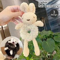 楽天市場】ふわふわ うさぎ ぬいぐるみ（ヘアアクセサリー｜レディース 