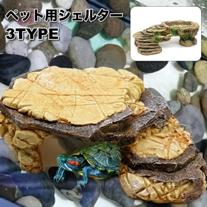 楽天市場】送料無料 シェルター 浮島 爬虫類 両生類 亀 カメ トカゲ 