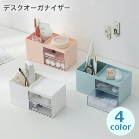 送料無料 デスクオーガナイザー 整理用品 小物収納ケース 卓上小物入れ ペン立て ペンスタンド デスク収納 透明引き出し デスク整理 卓上ラック リモコンスタンド 机上用 卓上収納 文具収納 オフィス用品 ジュエリーボックス 化粧品収納ボックス コスメボックス